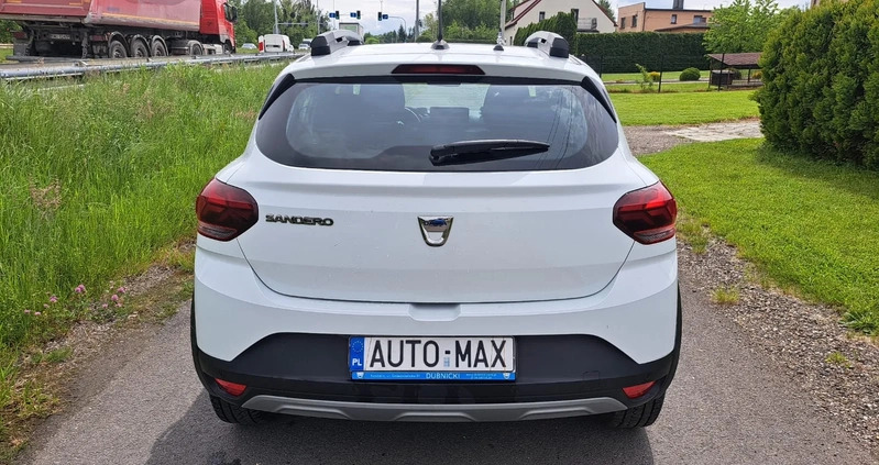 Dacia Sandero Stepway cena 27921 przebieg: 51162, rok produkcji 2021 z Żary małe 121